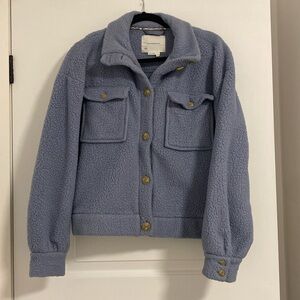 Anthropologie Blue Short Shacket